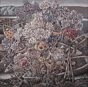 "Boats overgrown with flowers", 1981