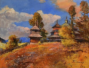  — "Churches in the village of Gusnyi", 1968