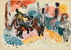  — "Playing Football", 1930