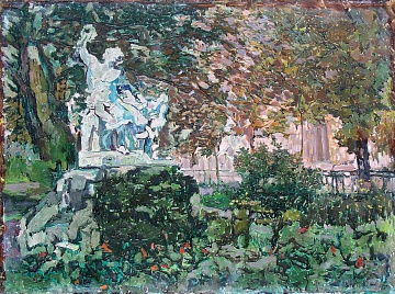 "Landscape with a group of laokang", 1959
