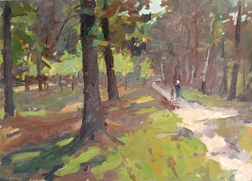 "Forest path", 1970s