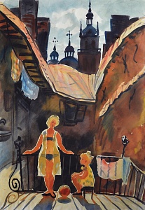"Lviv. Courtyard", 1980s