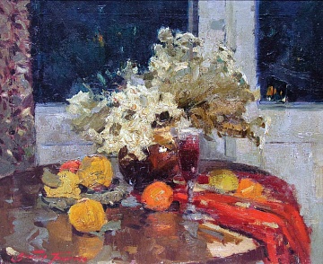"Still life with oranges", 1961