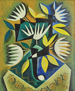  — "Stylized flowers", 1991