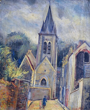 "Eglise Chastenay", 1929