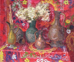 "Красный натюрморт", 1975