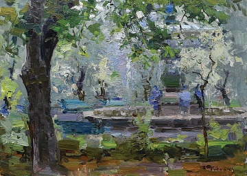 "Fountain in Mariinsky Park", 1950s