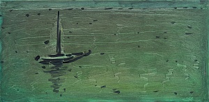 "Green water and sails", 2020