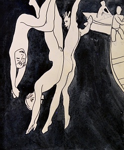  — Sketch for the work "The Boys", 1960s