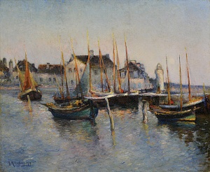 "Quiet harbor", 1920s