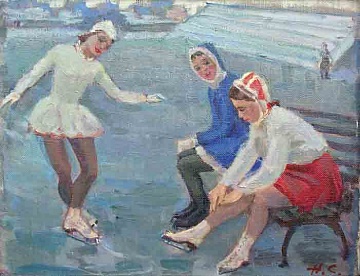 "Young figure skaters", 1965