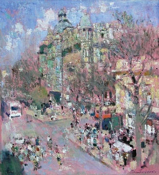 «Городской пейзаж в розовом», 2004 г.