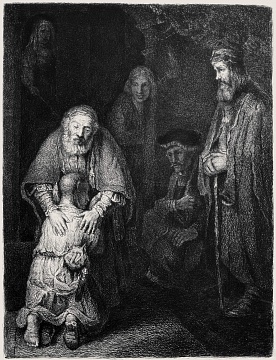 "Rembrandt. Return of the Prodigal Son", 1872