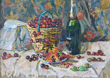 "Still life with cherries", 1981