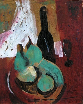 "Still life with a bottle", 1960s