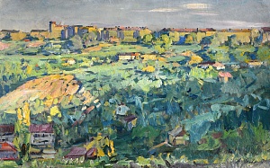 "View of the city", 1960s