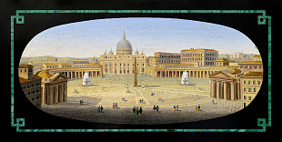 "St. Peter's Square in Rome", 1860s