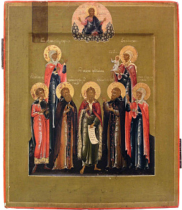 Собор Илии пророка (избранные святые). Палех. Середина 19 в. 