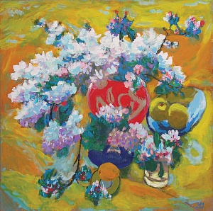  — "Flowers on Yellow", 2008