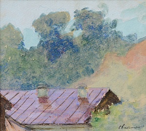 "After the rain. House of Svetlytskyi on Degtyarnaya", 1930s