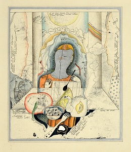 "Memories of a blue childhood. Breakfast with yourself", 1976