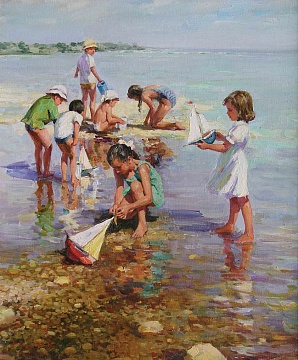"Children on the beach", 1999