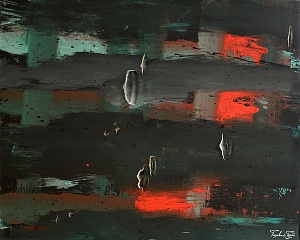 "Kyivska" from the "Drone paintings" series, 2024