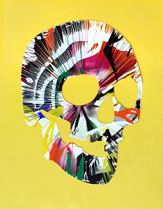 "Skull spin painting", 2009