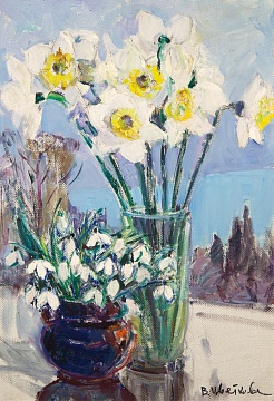 "Daffodils and lilies of the valley", 1980s