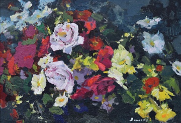 "Flowers in the open air", 1970th