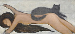 "Nude with a Cat", 1994