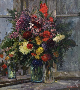 "Flowers on the window", 1947