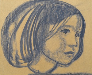 "Head of a girl", 1962