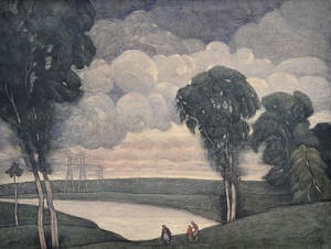 "Near the lake", 1950s