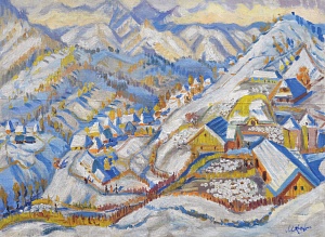 "Winter on the hill", 1970s