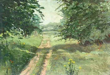 "Landscape with a road", 1904