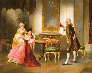 "Gallant Scene", XIX century