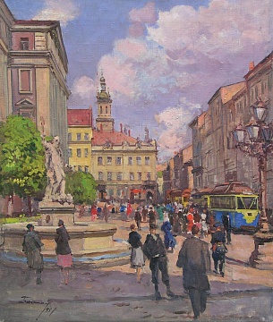 "Lviv. Market Square", 1957
