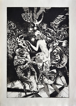 Leaf №1 of the series "Variations", 1981