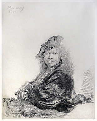 "Self-portrait of Rembrandt", 1639