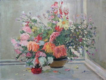 "Still life with flowers", 1956