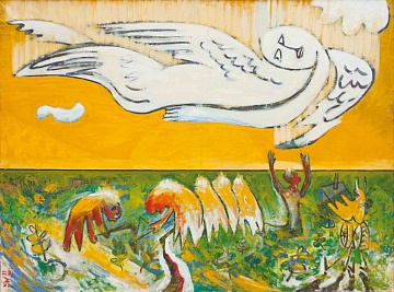 "White Angel over green field", 1977-1990