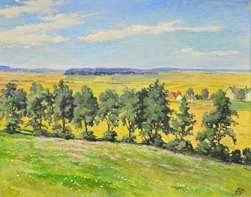 "Danish landscape", 1945