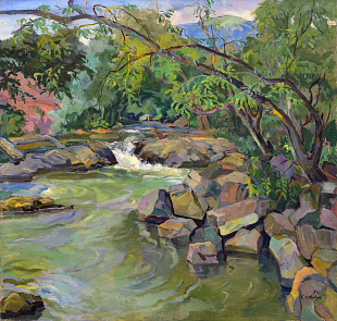 "Forest stream", 1940s