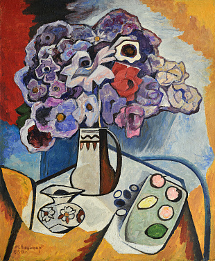 "Still life with flowers", 1980
