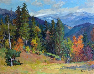 "Autumn in Transcarpathia", 1954