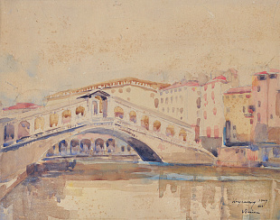 "Venice. Rialto Bridge", 1949
