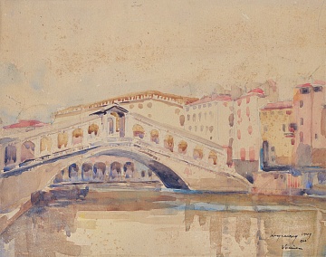 "Venice. Rialto Bridge", 1949