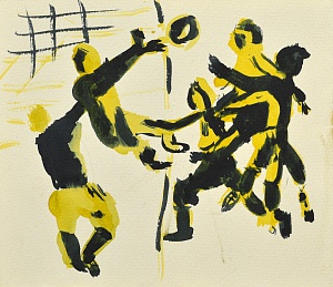 "Composition on a sports theme", 1970s