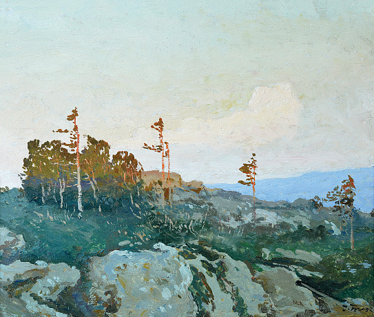 «Сосны на скалах» из серии «Путешествие по Италии», 1910-е